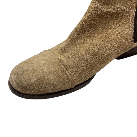 JEFFREY CAMPBELL Genuine Leather Suede Tan Brown Ankle Booties Boots Shoes 6.5 - Picture 11 of 16